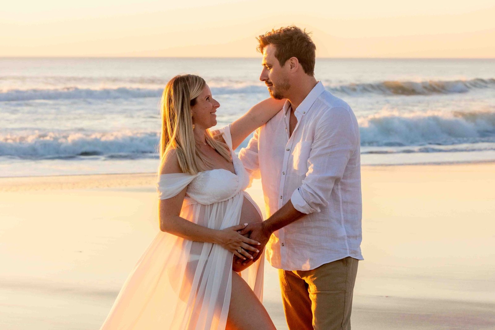 Shooting grossesse à la plage au Cap Ferret